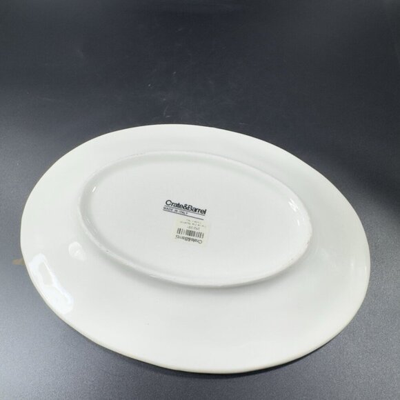 Crate & Barrel Gianna Lucia Olive Oval Dish Plate Tray Set 3 W Original Sticker - Picture 6 of 13